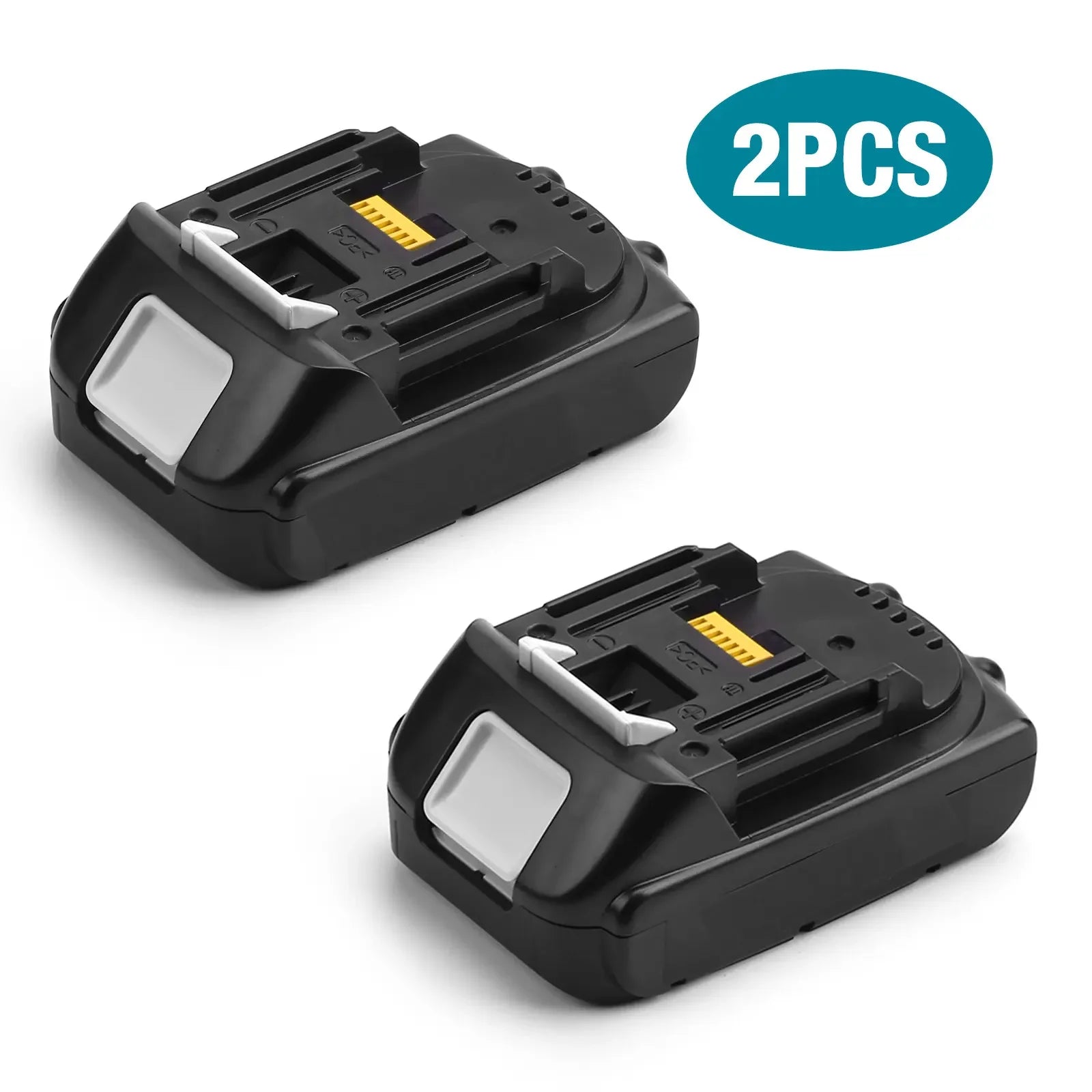 2 Packs 3.0Ah 18 Volt Rechargeable Lithium Ion Battery Pack Replacement for Makita 18v Cordless BL1850 Power Tools