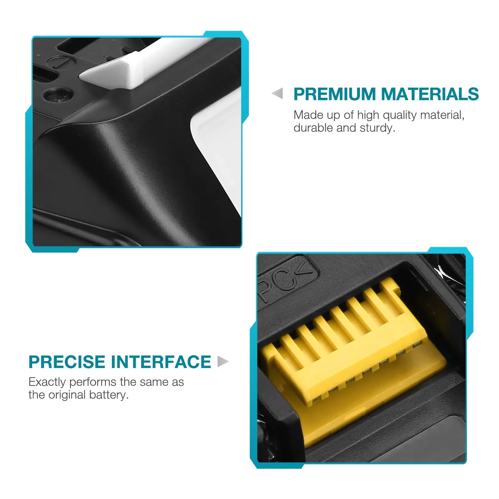 2 Packs 3.0Ah 18 Volt Rechargeable Lithium Ion Battery Pack Replacement for Makita 18v Cordless BL1850 Power Tools