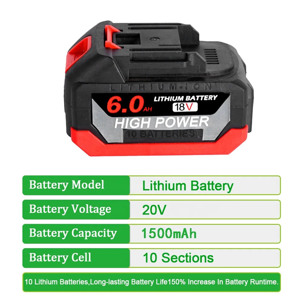 18V Rechargeable Replacement Lithium Ion Battery with LED Indicator High Capacity for Makita Power Tools 220v Pim 18650 50-60HZ