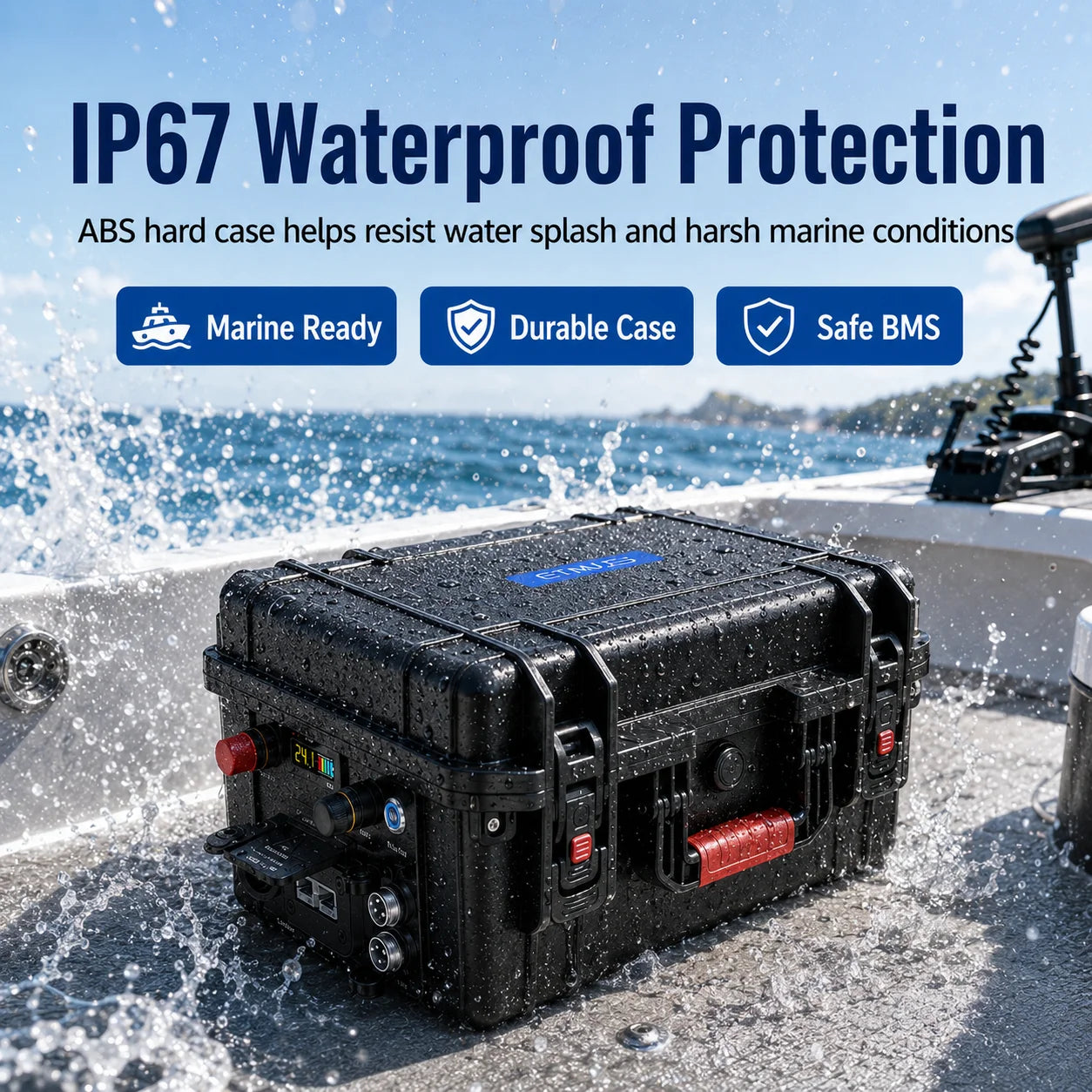 Yao'enidake Yacht/Marine Motor & Battery (12V, 24V, 36V, 48V; 50Ah, 105Ah, 150Ah, 200Ah, 300Ah) – Electric Boat Battery