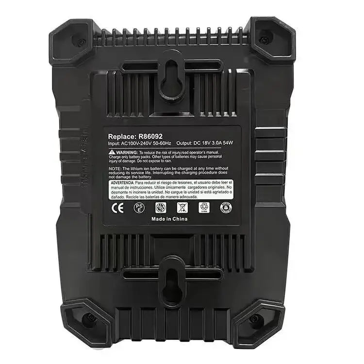 R86091 Rapid Battery Charger for 18V AEGGS Power Tool Battery Charger Compatible for Ridgidds Battery Tool Set
