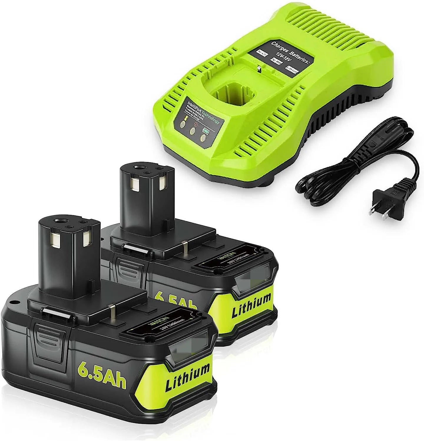 P108 18V 6.5Ah Battery Power Tools 18V P102 P103 P104 P105 P107 P108 P109 P190 P122 Battery Battery Charger