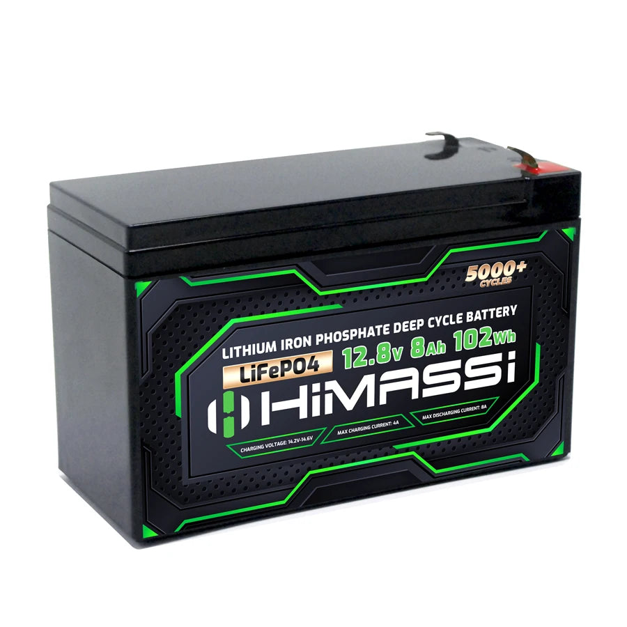 可充电家用储能电池组LiFePO4 UPS电池12V 8Ah 7Ah摩托车电动自行车电池等