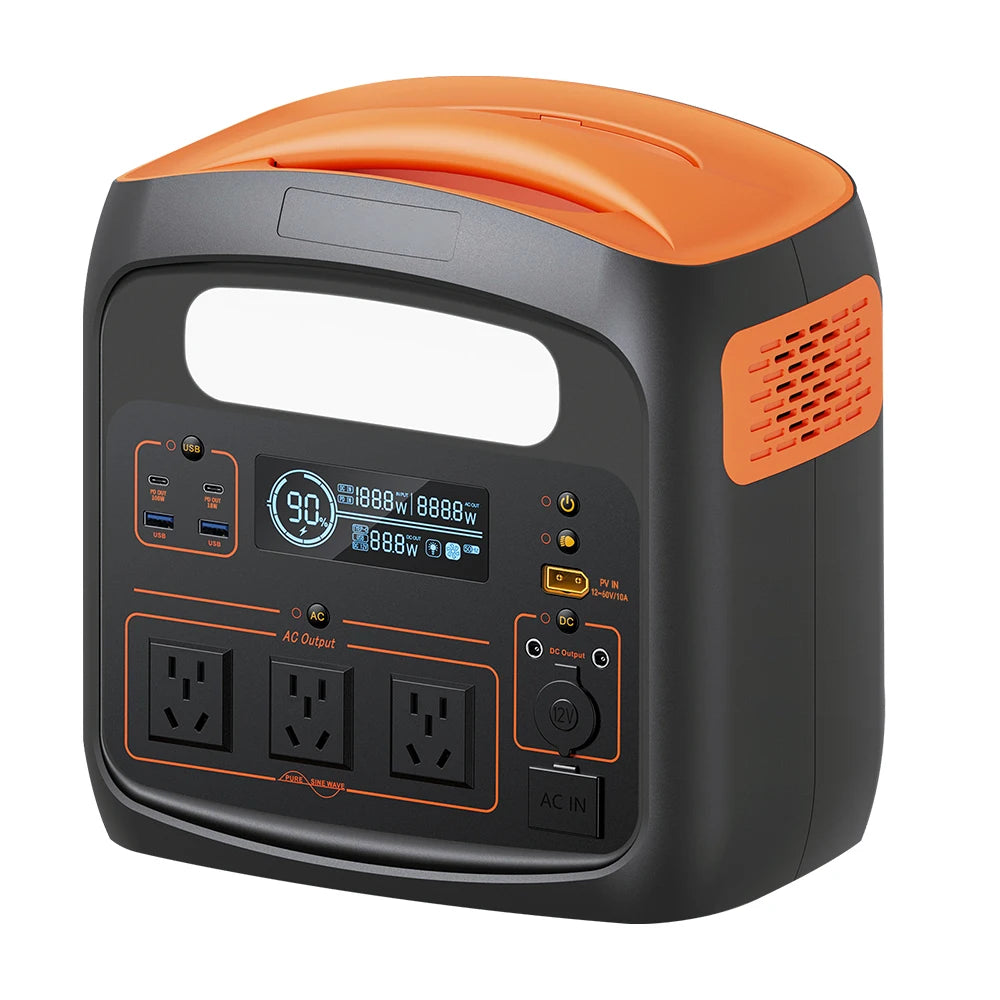 All-in-One Solar-Charging Outdoor Camping Generator (300W–5120W) – Portable Power Station with Optional Solar Panels