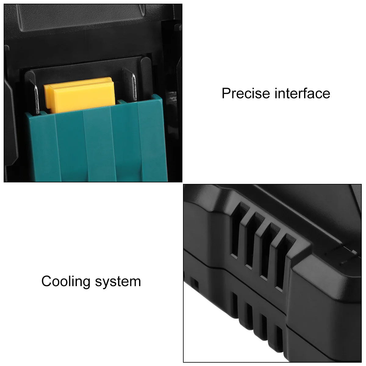 14.4V–18V Replacement Battery Charger Compatible with Makita Platform – DC18RC