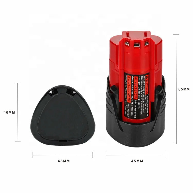 AERDU Replacement 18V 6.0Ah  2.0Ah 1.5Ah Lithium Ion Battery for Milwaukee 2520-20 M12 Grinder 18amp Fuel 12v