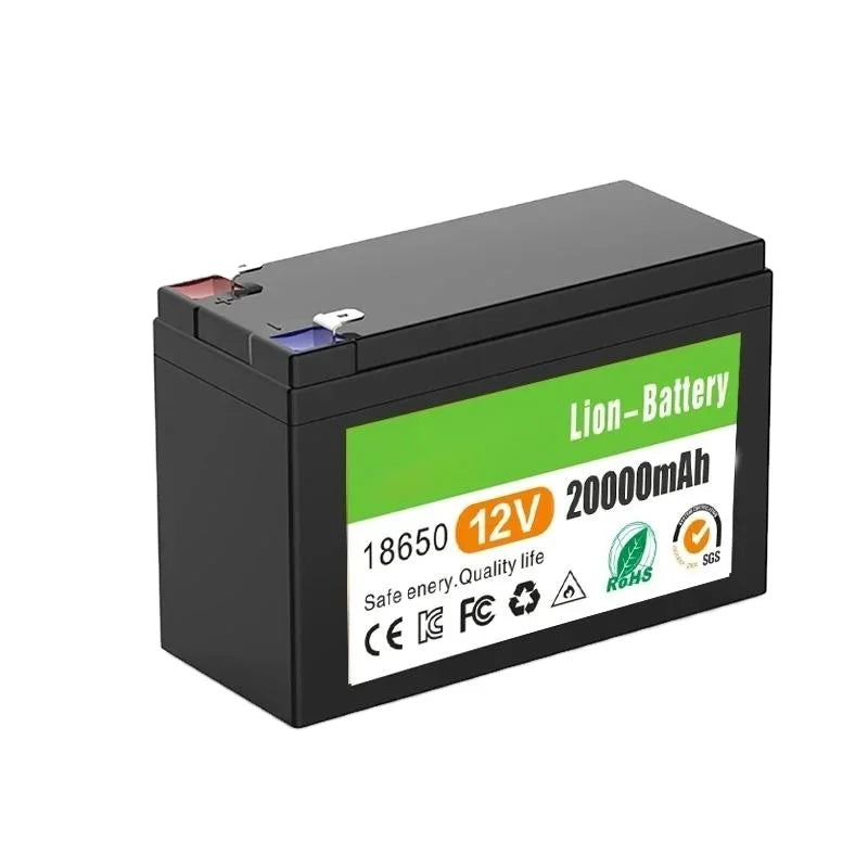 12V 6Ah 8Ah 10Ah 12Ah 15Ah 20Ah 18650电池组锂电池可充电太阳能蓄电池