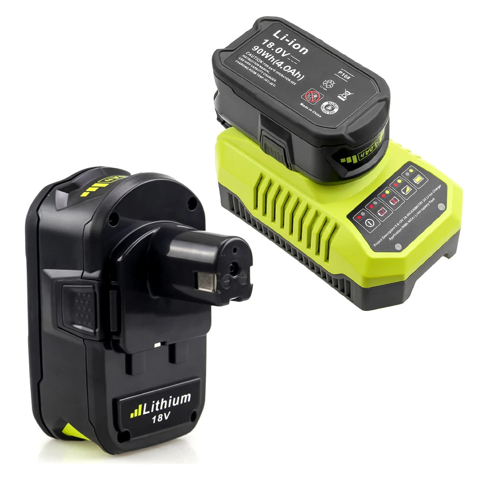 Ryobi 14.4v 18v Battery Charger Adapter for Cordless Drill Power Tool P115