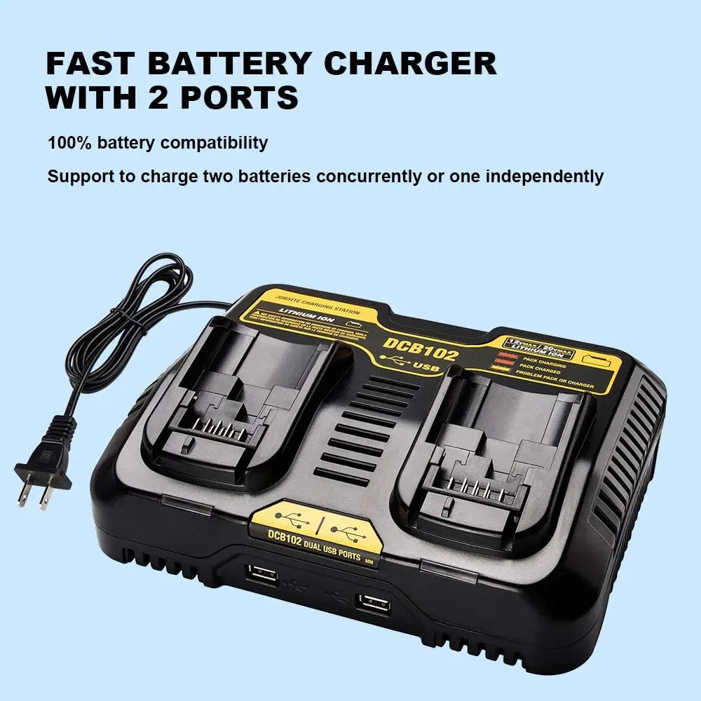 For 12v 14.4v 18v Battery Charger Adapter for Cordless Drill Power Tool DCB102