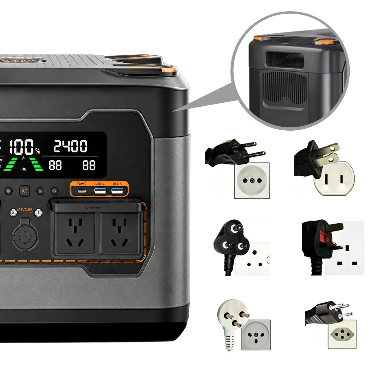 All-in-One Solar-Charging Outdoor Camping Generator (300W–5120W) – Portable Power Station with Optional Solar Panels