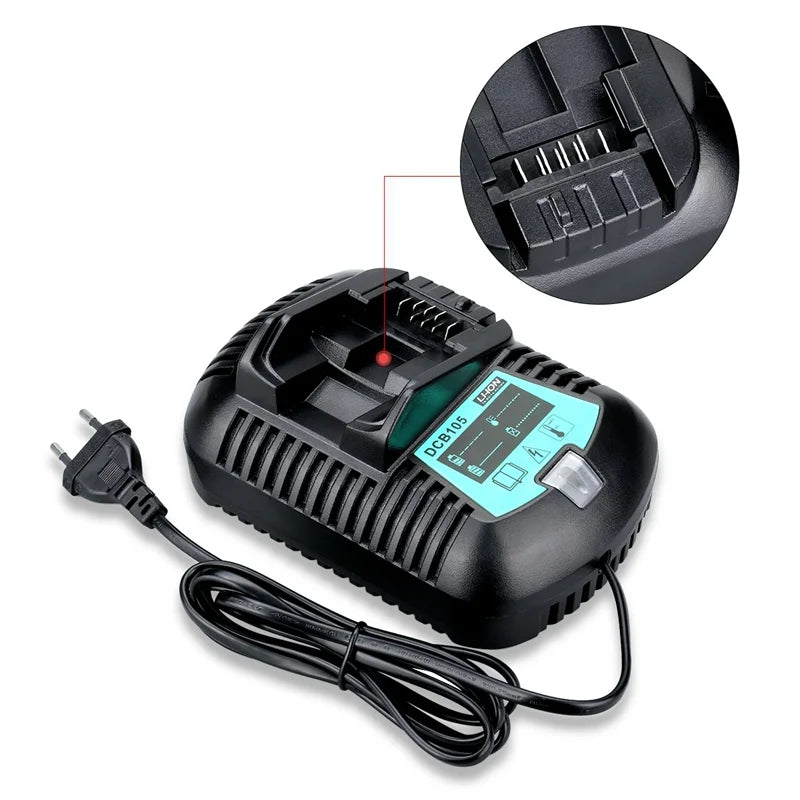 OEM/ODM Lithium Ion 12v 14.4v 18v 20v Battery Charger Adapter for Cordless Drill Power Tool DCB105