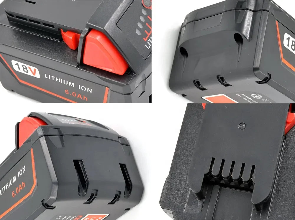 6Ah 18V Replacement Battery 48-11-1850 for Milwaukee M18 M18B Cordless Power Tool Wholesale RED Rechargeable Li-Ion Battery Pack