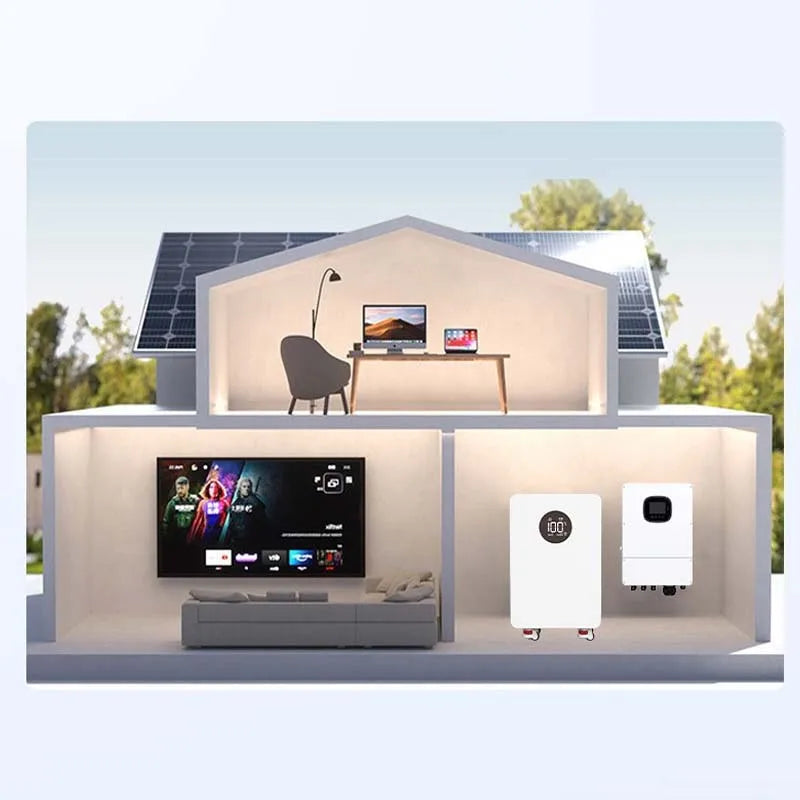 10kWh Residential Solar PV Energy Storage System – LiFePO4 Battery – Overcharge Protection – Off-Grid/Hybrid Grid-Tie Capable