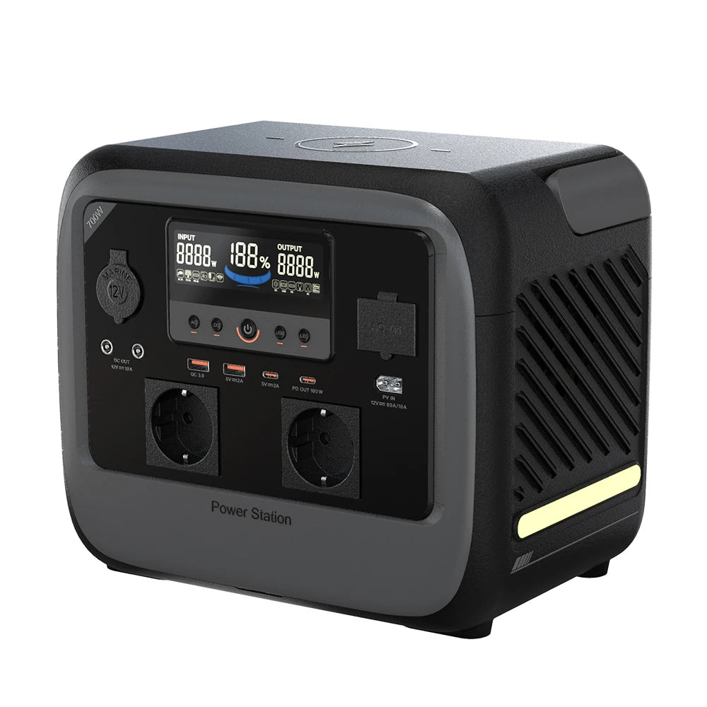 All-in-One Solar-Charging Outdoor Camping Generator (300W–5120W) – Portable Power Station with Optional Solar Panels