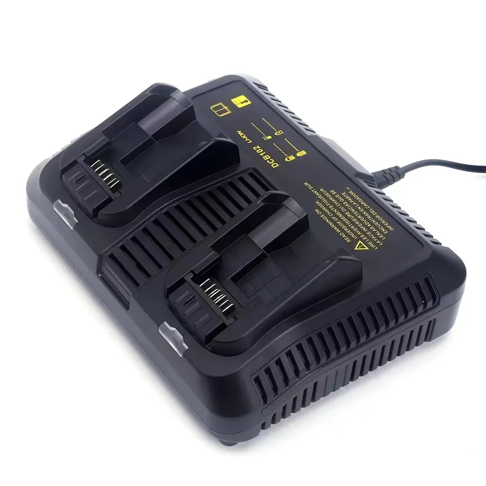 20V Li-ion Battery Charger Universal 2 Plug Power Tool Battery Charger for Dcb102 10.8V 14.4V 18V