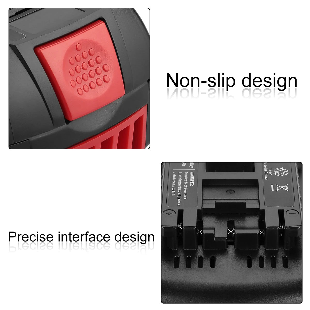 High-Capacity 18V 5.0Ah Double Pack Lithium-Ion Battery Compatible with Bosch Power Tools