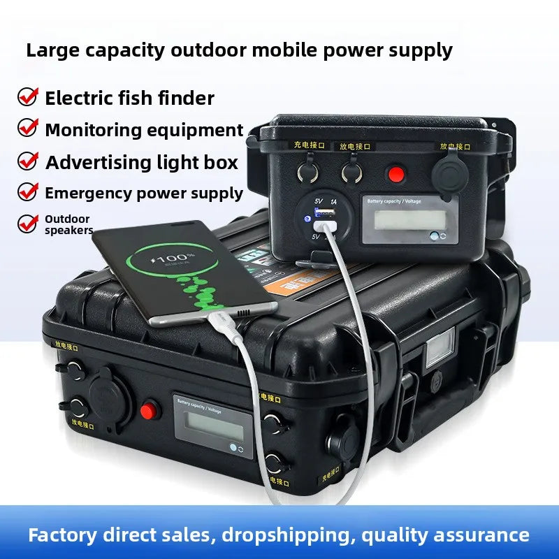 12.8V/25.6V 100Ah/200Ah LiFePO4 Trolling Motor Battery – Waterproof Deep-Cycle Marine Battery
