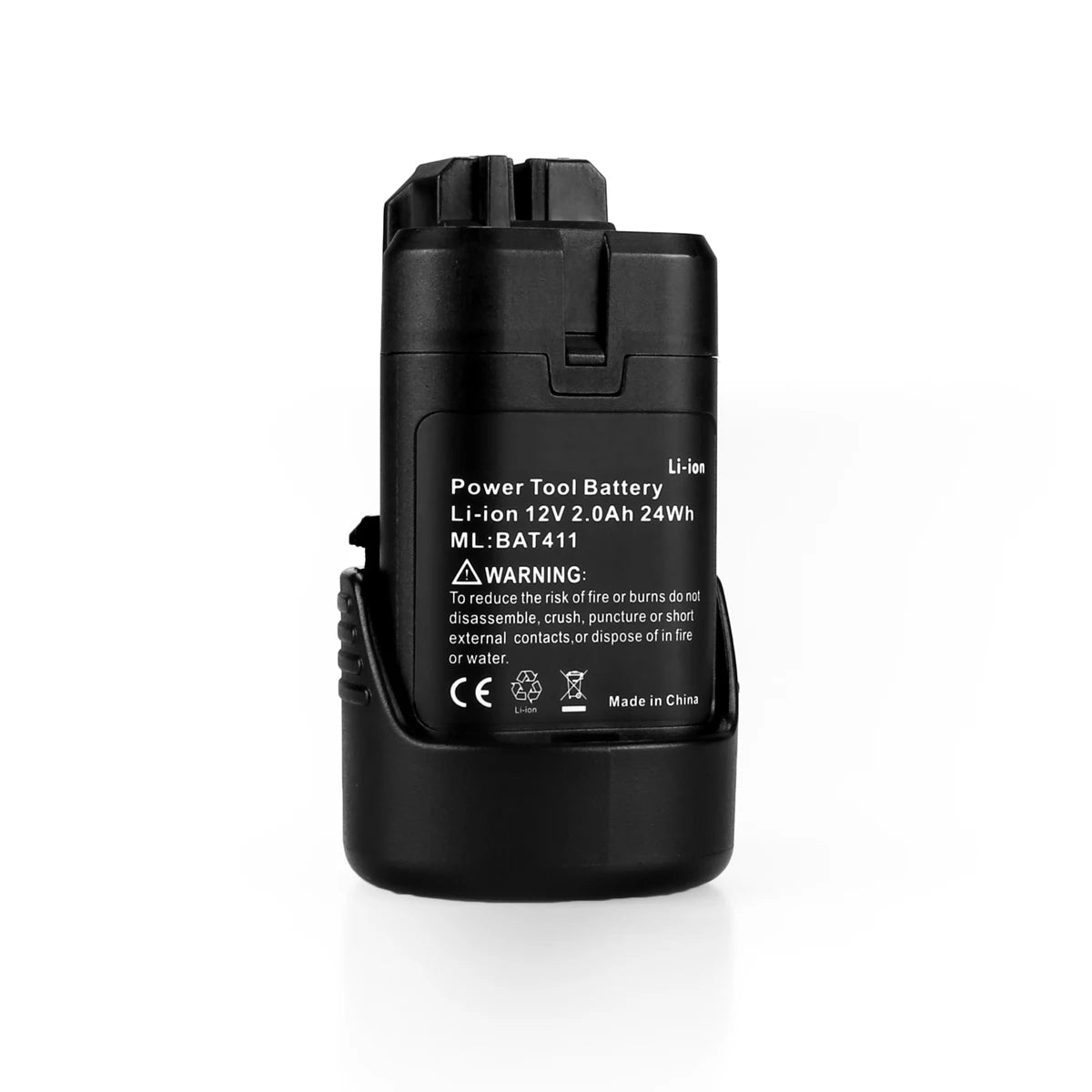 OEM-Quality 12V 1.5Ah 2.0Ah 2.5Ah 3.0Ah Li-ion Battery Compatible with Bosch BAT411 Cordless Li-ion Drills