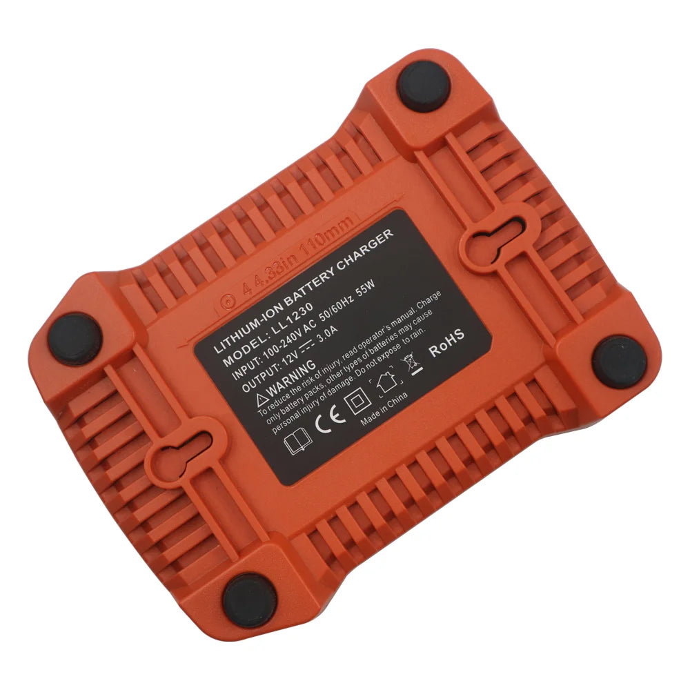 Replacement for Ridgids for AEGs 12v Lithium Ion Battery Charger R86045  LL1230
