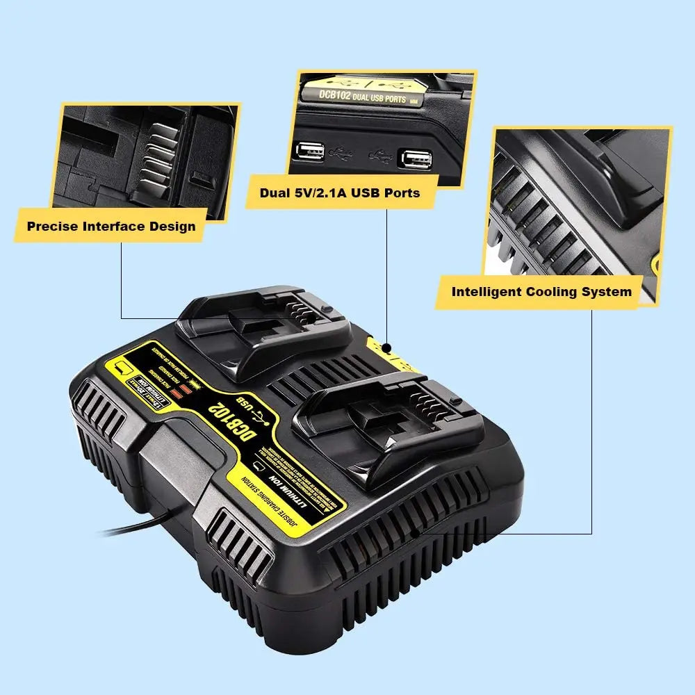 Hot Selling High Quality RHY for 12v 14.4v 18v Battery Charger Adapter for Cordless Drill Power Tool DCB102