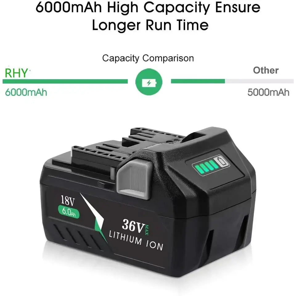 Power Tool Batteries for Hitachi/Hikokis  36V/18V  3.0Ah 4.0Ah 5.0Ah 6.0Ah Lithium Ion Battery BSL36A18