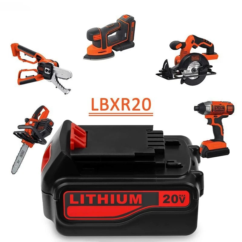 LBXR20 20 Volt Max Battery Replace for Black and Decker 20V Lithium Battery LB20 LBX20 LBXR2020 LBX4020 LB2X4020-OPE