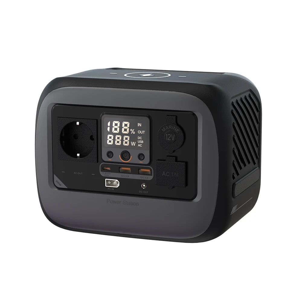 All-in-One Solar-Charging Outdoor Camping Generator (300W–5120W) – Portable Power Station with Optional Solar Panels
