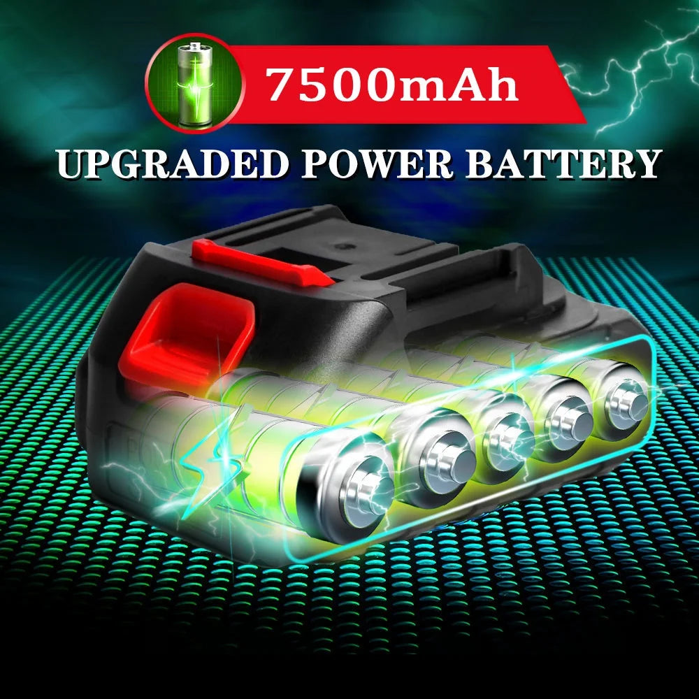 Larger Battery With Charger Lithium Ion Rechargeable Replacement for Makita 18V Battery BL1850 BL1830 BL1860  Cordless Drills